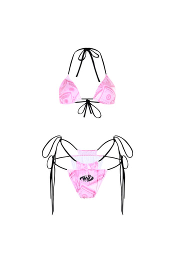 PINK MONEY BIKINI SET
